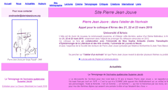 Desktop Screenshot of pierrejeanjouve.org